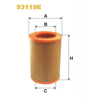 Filtre à air WIX FILTERS 93119E