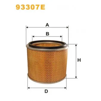 Filtre à air WIX FILTERS 93307E