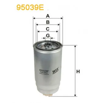 Filtre à carburant WIX FILTERS 95039E
