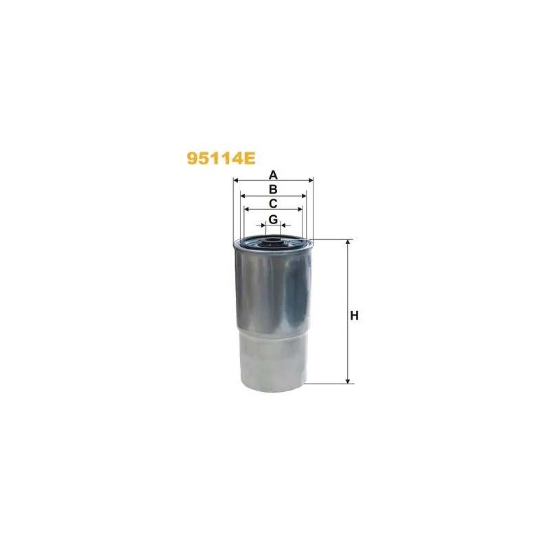 Filtre à carburant WIX FILTERS 95114E