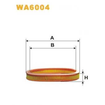 Filtre à air WIX FILTERS WA6004