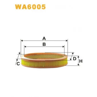 Filtre à air WIX FILTERS WA6005