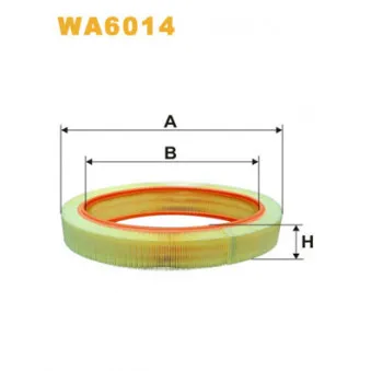 Filtre à air WIX FILTERS WA6014