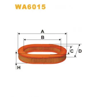 Filtre à air WIX FILTERS WA6015