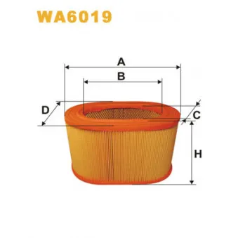Filtre à air WIX FILTERS WA6019