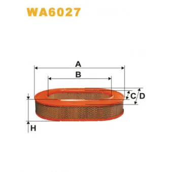 Filtre à air WIX FILTERS WA6027