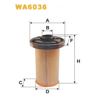 Filtre à air WIX FILTERS WA6036