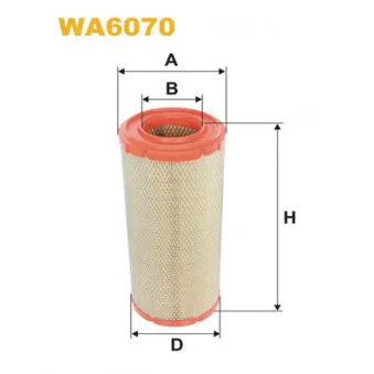 Filtre à air WIX FILTERS WA6070