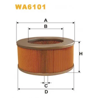 Filtre à air WIX FILTERS WA6101