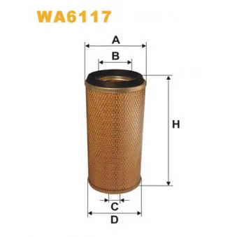 Filtre à air WIX FILTERS WA6117