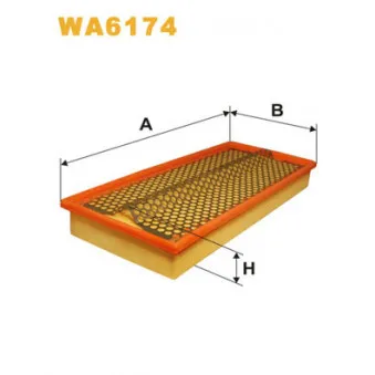 Filtre à air WIX FILTERS WA6174