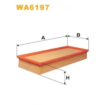 Filtre à air WIX FILTERS WA6197