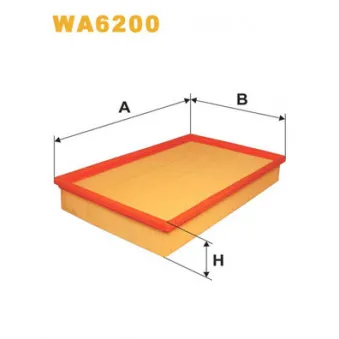 Filtre à air WIX FILTERS WA6200