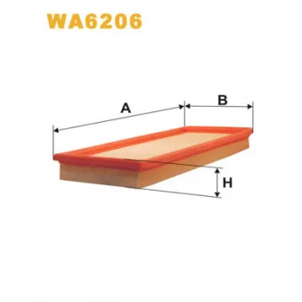 Filtre à air WIX FILTERS WA6206
