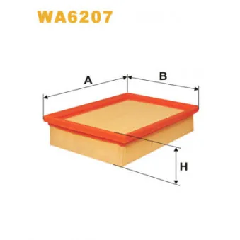 Filtre à air WIX FILTERS WA6207