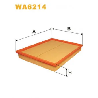 Filtre à air WIX FILTERS WA6214
