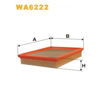 Filtre à air WIX FILTERS WA6222