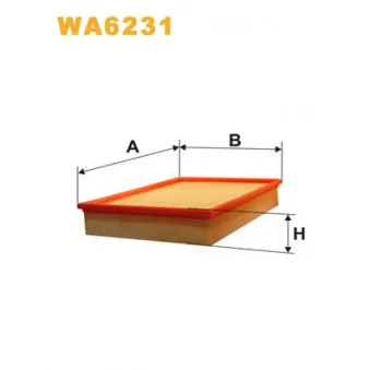 Filtre à air WIX FILTERS WA6231