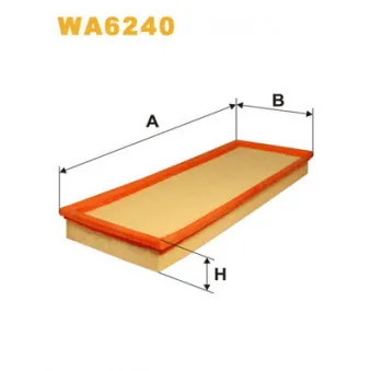 Filtre à air WIX FILTERS WA6240