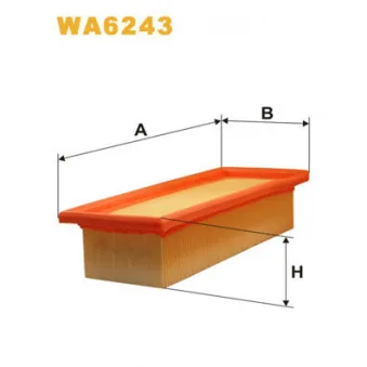 Filtre à air WIX FILTERS WA6243