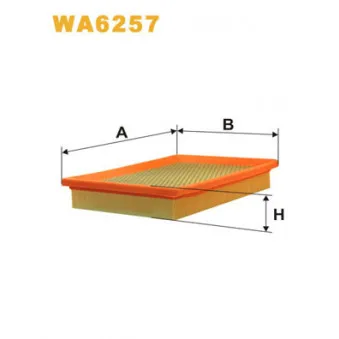 Filtre à air WIX FILTERS WA6257