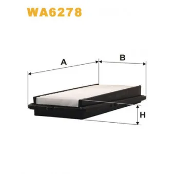 Filtre à air WIX FILTERS WA6278