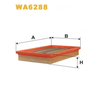 Filtre à air WIX FILTERS WA6288