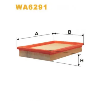 Filtre à air WIX FILTERS WA6291