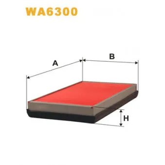 Filtre à air WIX FILTERS WA6300
