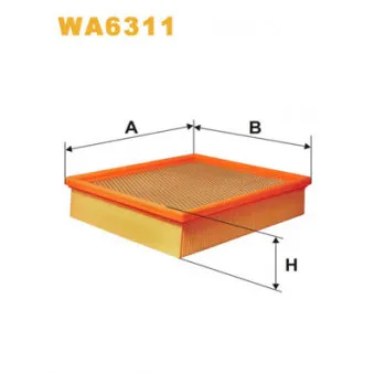 Filtre à air WIX FILTERS WA6311