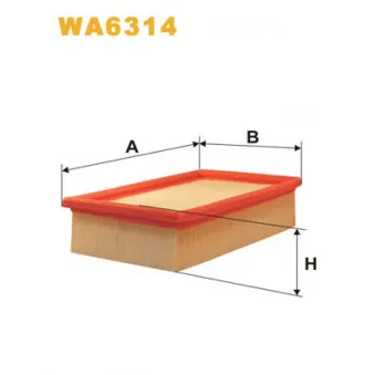Filtre à air WIX FILTERS WA6314
