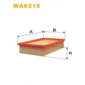 Filtre à air WIX FILTERS WA6315