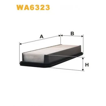 Filtre à air WIX FILTERS WA6323