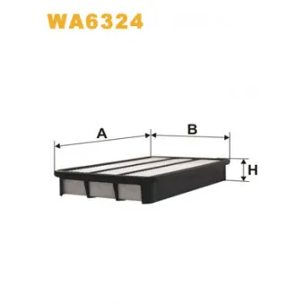 Filtre à air WIX FILTERS WA6324