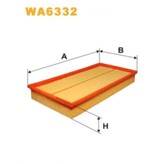 Filtre à air WIX FILTERS WA6332