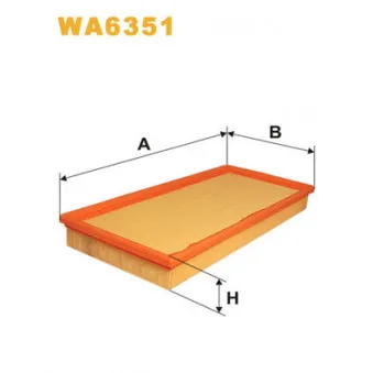 Filtre à air WIX FILTERS WA6351