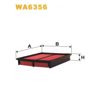 Filtre à air WIX FILTERS WA6356