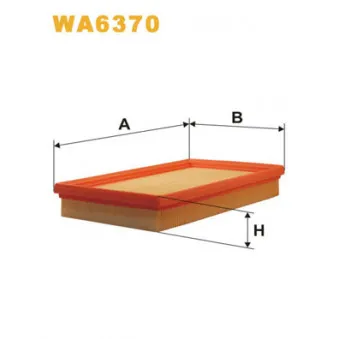 Filtre à air WIX FILTERS WA6370