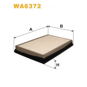 Filtre à air WIX FILTERS WA6372
