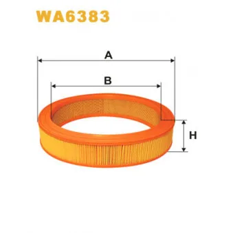 Filtre à air WIX FILTERS WA6383