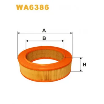 Filtre à air WIX FILTERS WA6386