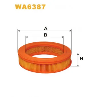 Filtre à air WIX FILTERS WA6387