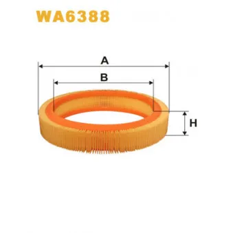 Filtre à air WIX FILTERS WA6388