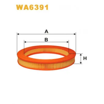 Filtre à air WIX FILTERS WA6391