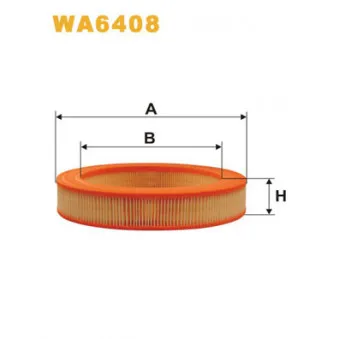 Filtre à air WIX FILTERS WA6408