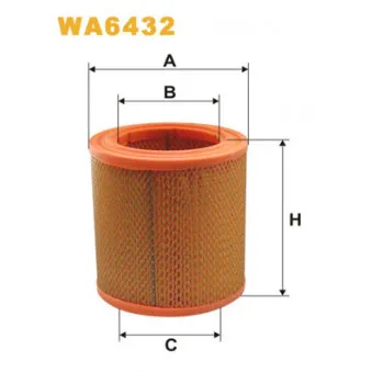 Filtre à air WIX FILTERS WA6432