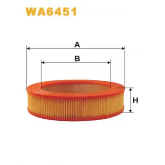 Filtre à air WIX FILTERS WA6451