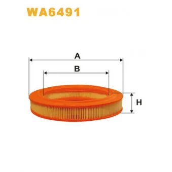 Filtre à air WIX FILTERS WA6491