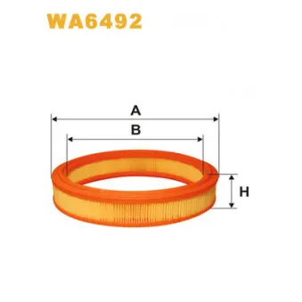 Filtre à air WIX FILTERS WA6492