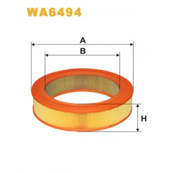 Filtre à air WIX FILTERS WA6494